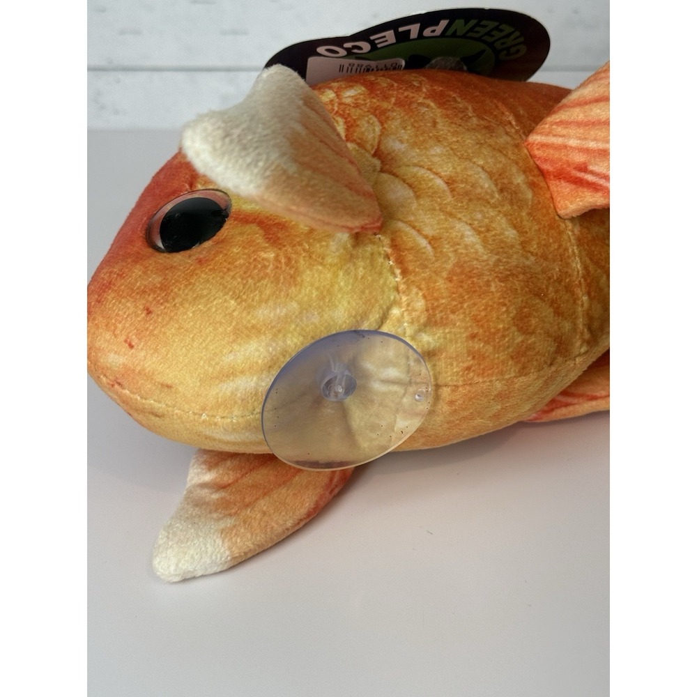 GreenPleco Goldfish Plush Stuffed Animal 12" Orange Aquarium - Picture 4 of 5